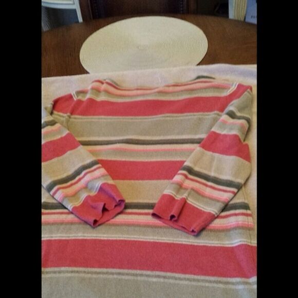 Green and red striped sweater - Picture 2 of 2